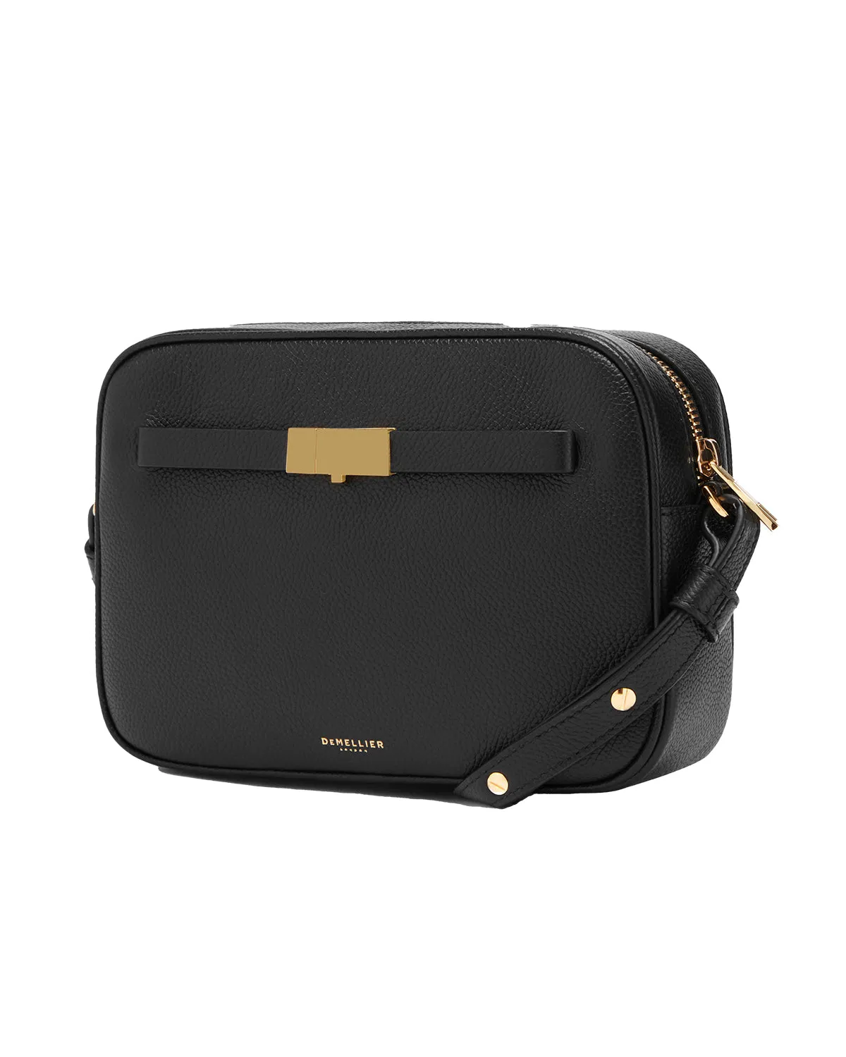 New York Crossbody (Black Small Grain)