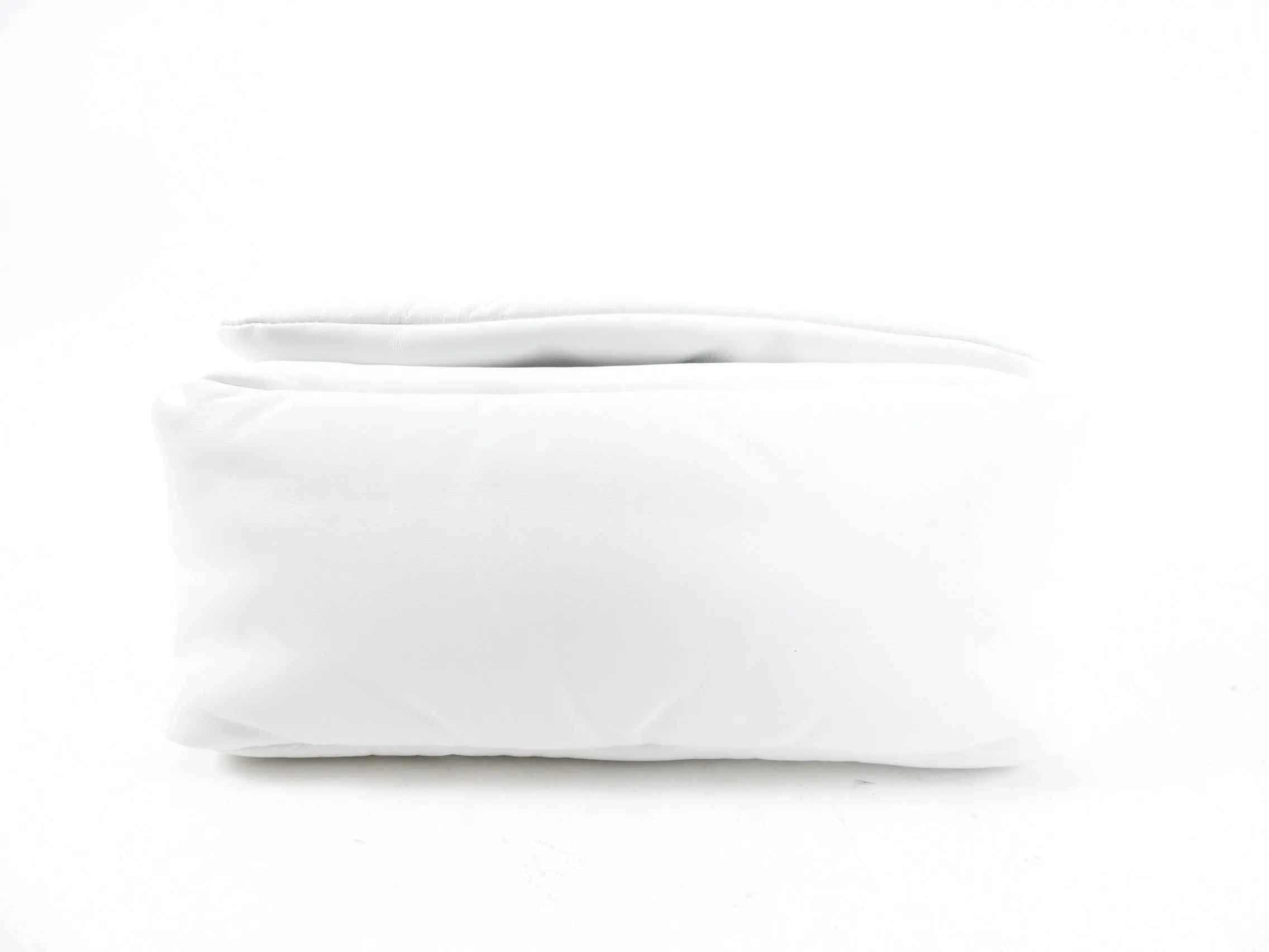 Off White Nailed Slouchy Clutch 30 White Shoulder Bag