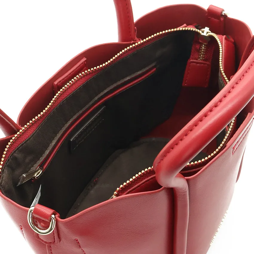 Petal Satchel (L) Women's Bag - Red