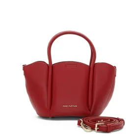 Large Red Womens Petal Satchel Bag