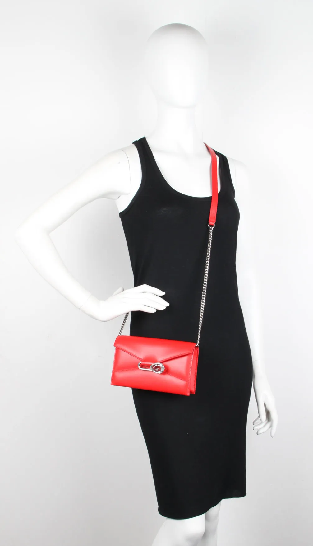 Pin Shoulder Bag Small, Lust Red