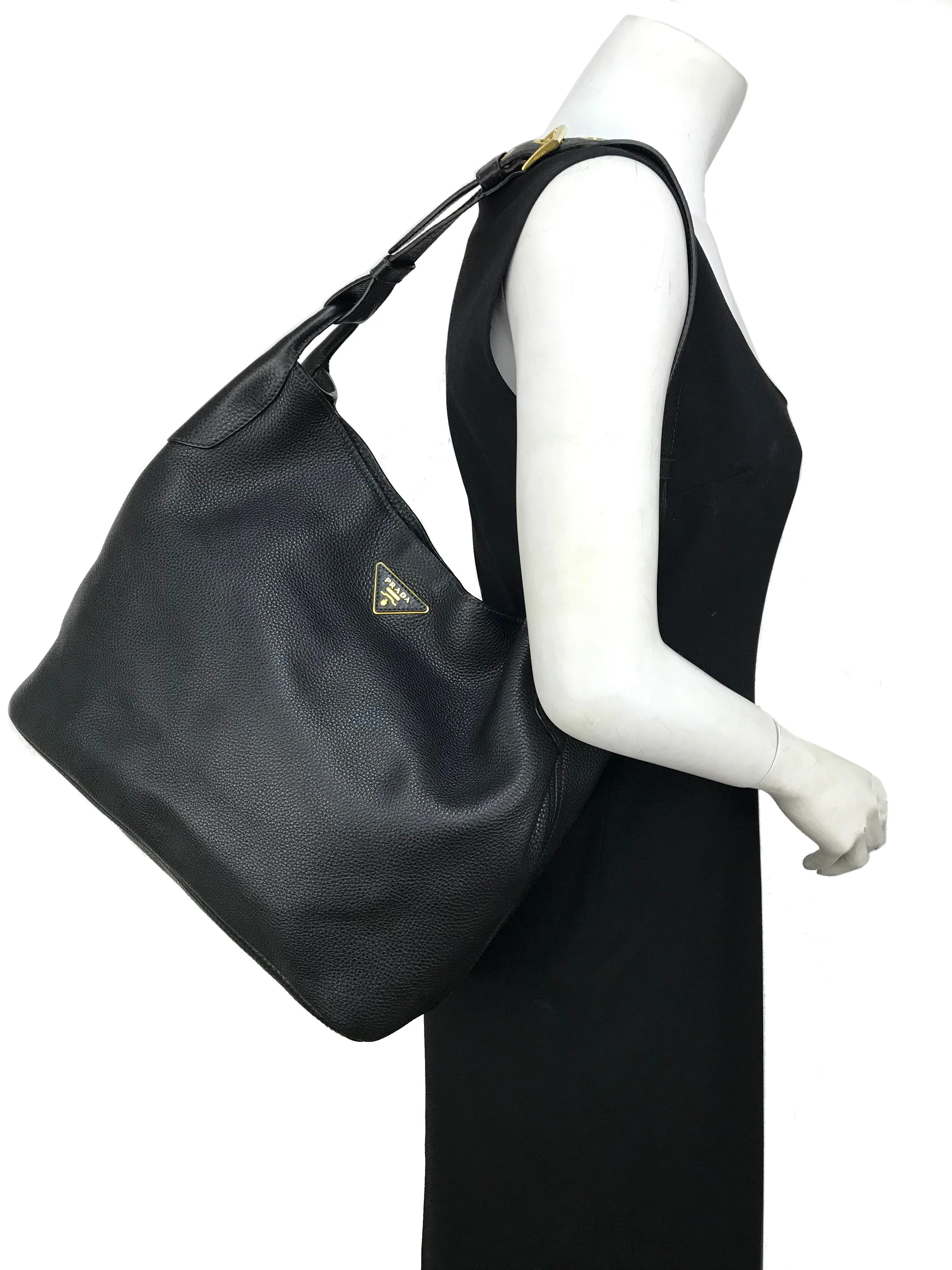 Prada Daino Single Strap Hobo Bag