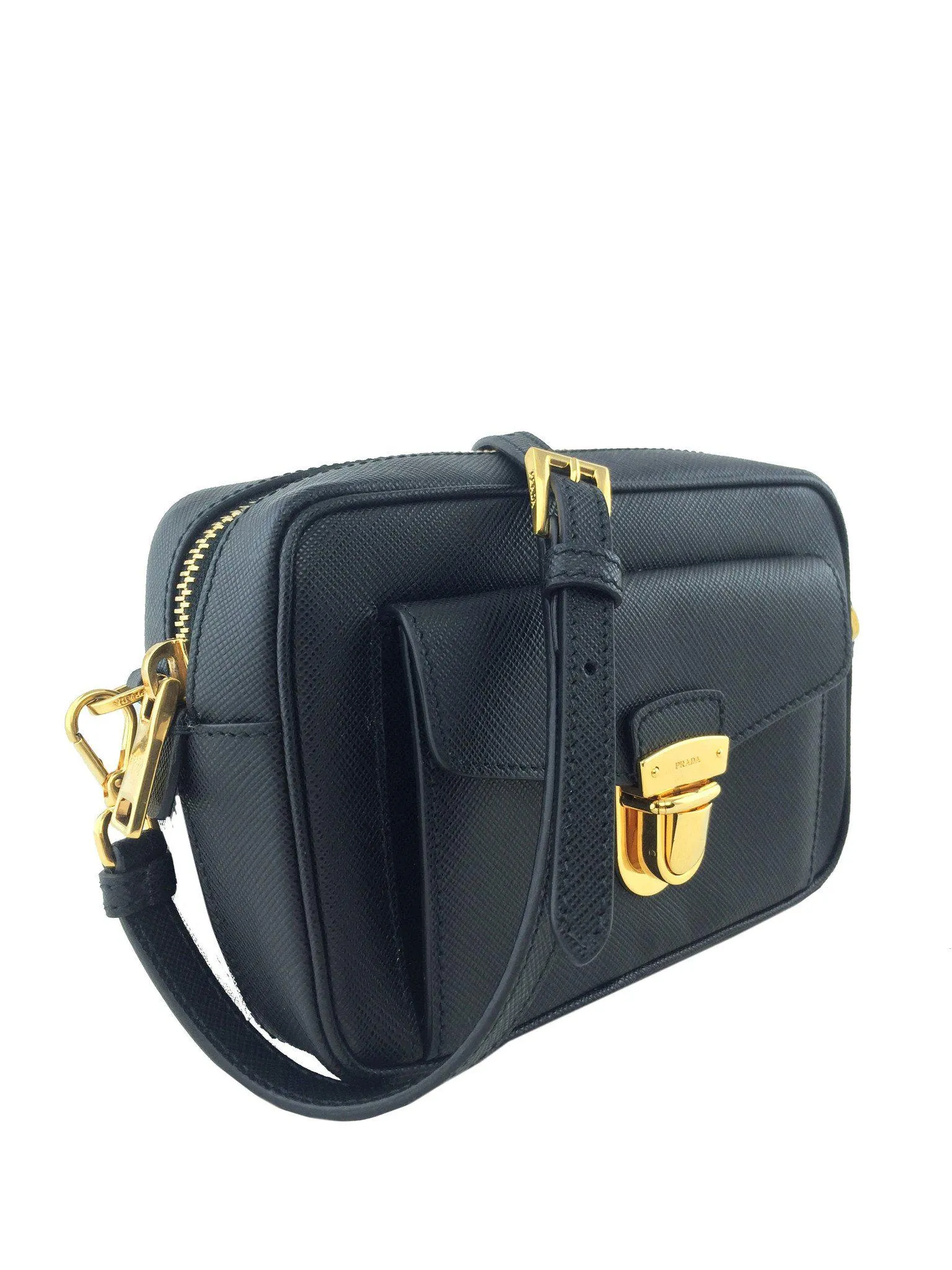 Prada Saffiano Leather Small Crossbody Bag