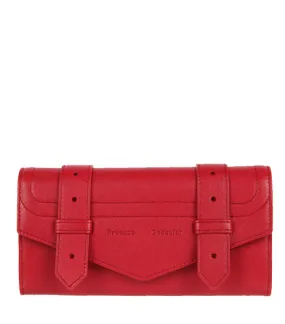 PS1 Continental Flap Wallet, Ruby