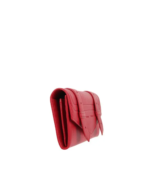 PS1 Continental Flap Wallet, Ruby