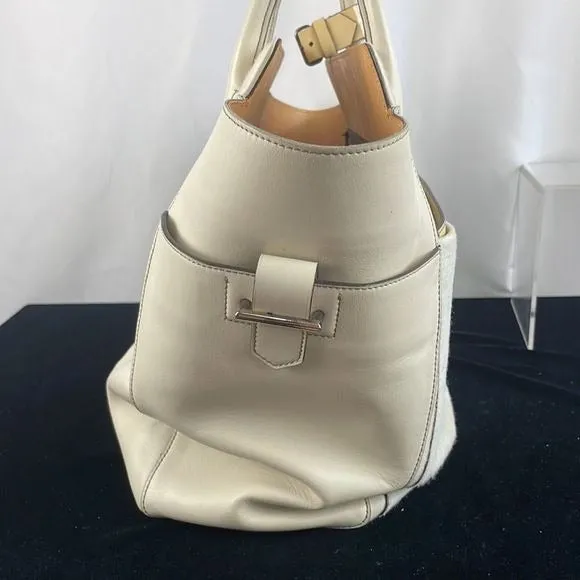 Reed KrakoffPony Winter White Atlantique Bag