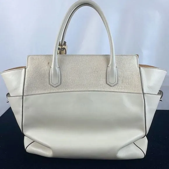 Reed KrakoffPony Winter White Atlantique Bag