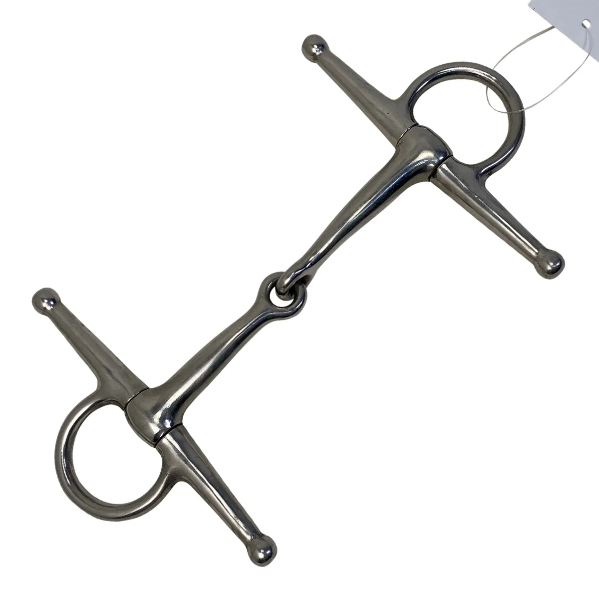 Single Jointed Short Full Cheek Snaffle Bit
 in Stainless Steel - 5