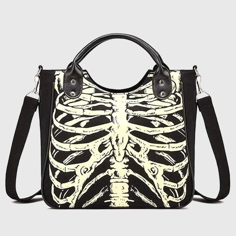 Skeletal Rib Horror Satchel