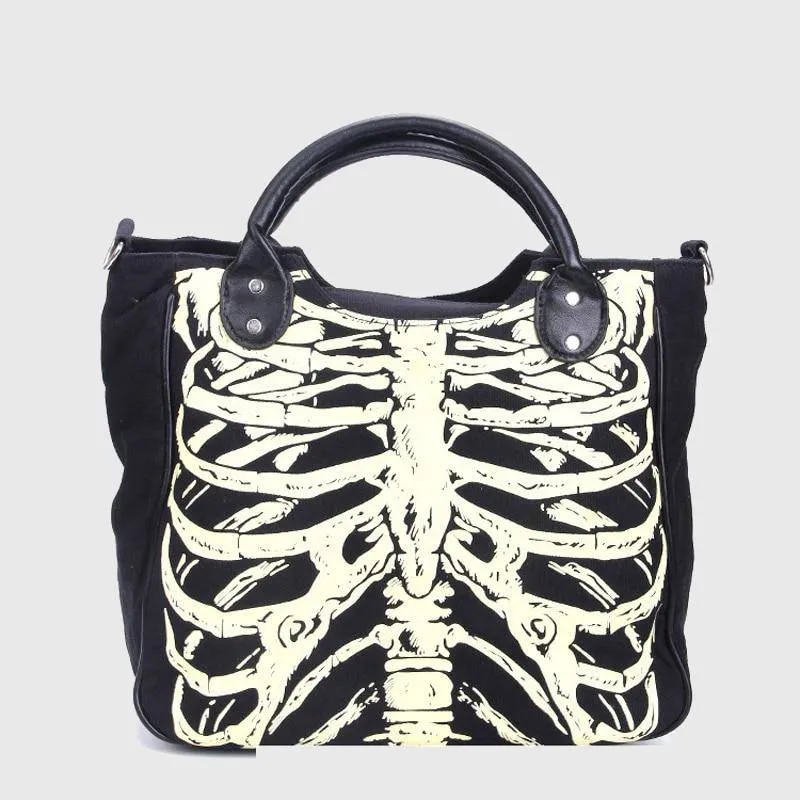 Skeletal Rib Horror Satchel