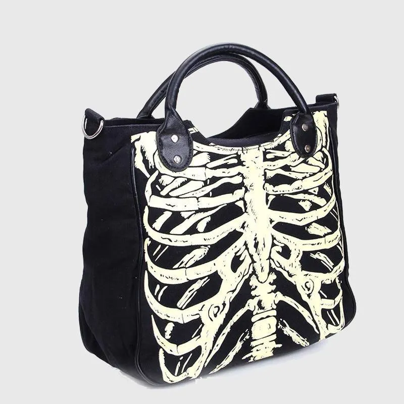 Skeletal Rib Horror Satchel