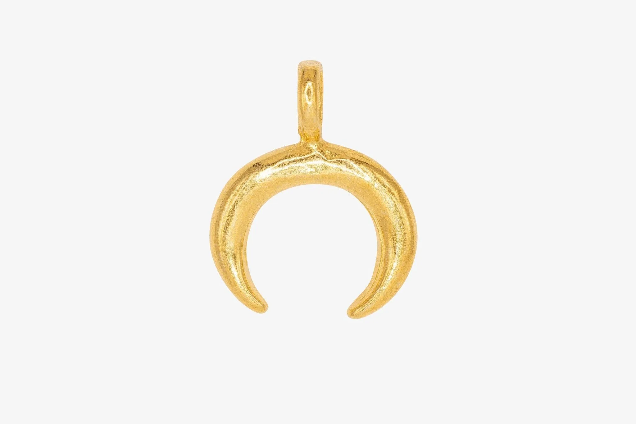 Small Crescent Moon Charm Wholesale 14K Gold, Solid 14K Gold, 274G