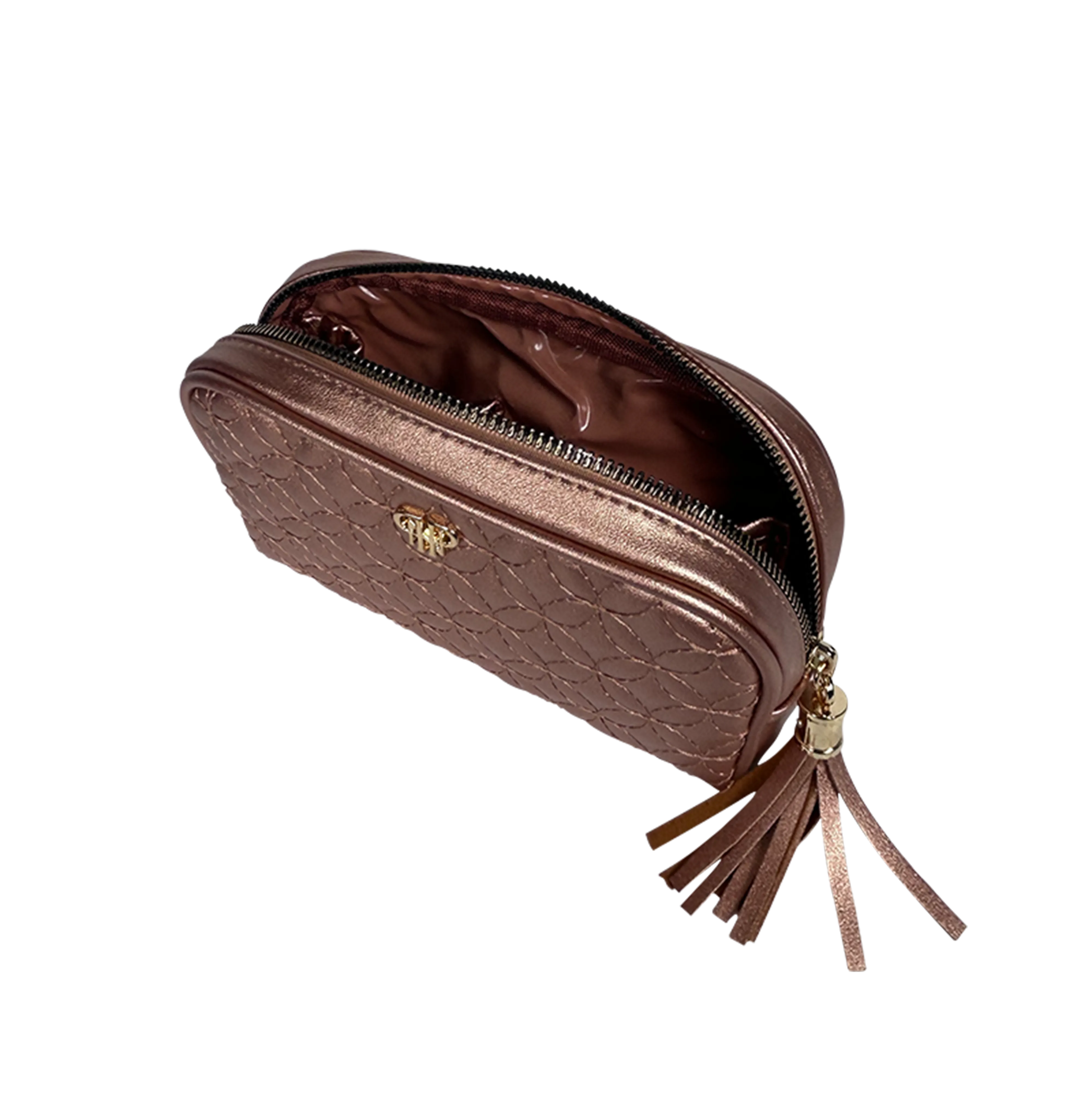 Small Makeup Bag - Copper Circle