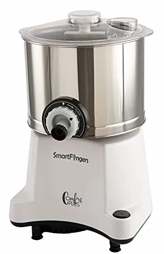 SmartFingers Comfort Plus Table Top Wet Grinder 230V 50hz, 2 Liter, White