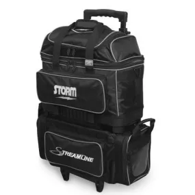 Storm Streamline 4 Ball Roller Bowling Bag Black/Silver