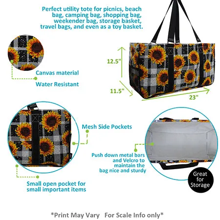 Sunflower Plaid NGIL Utility Bag