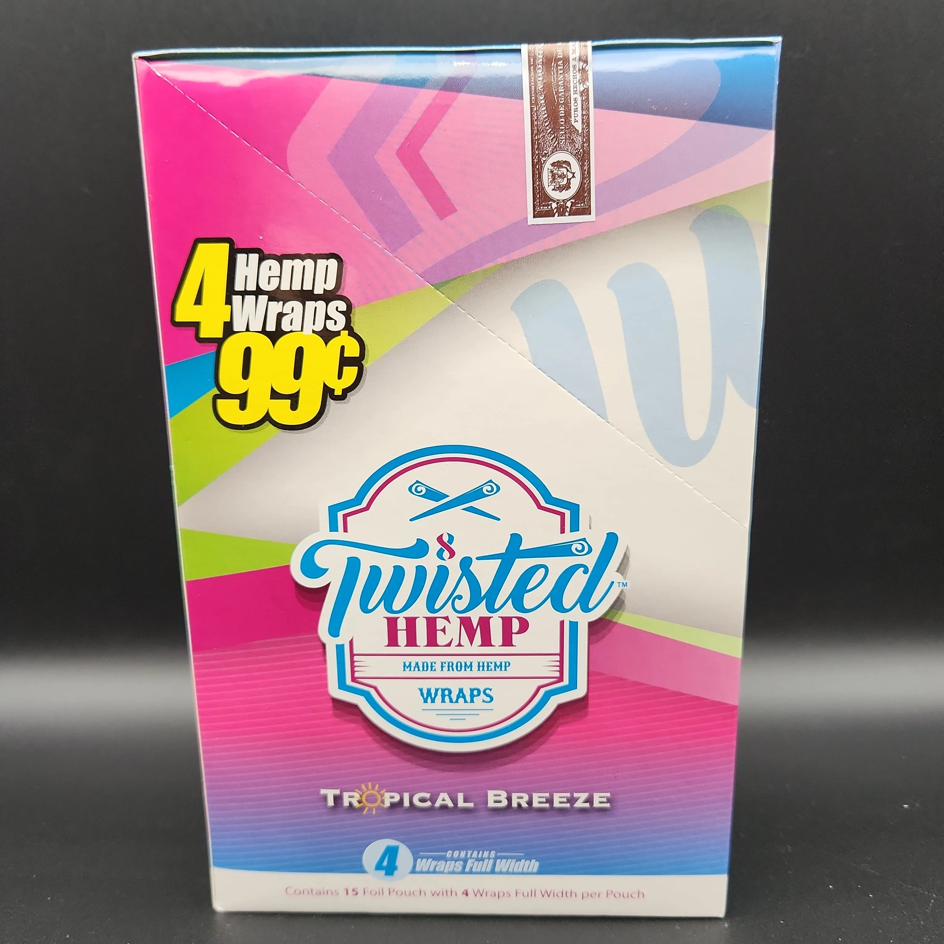 Twisted Hemp Wraps - Box of 15