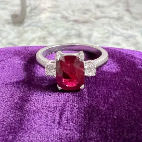 Vintage Ruby & Diamond Ring