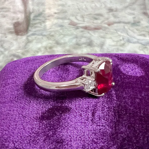 Vintage Ruby & Diamond Ring