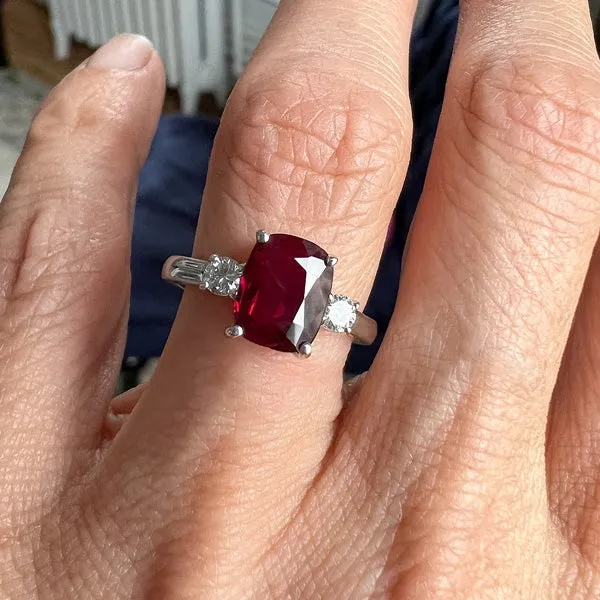 Vintage Ruby & Diamond Ring