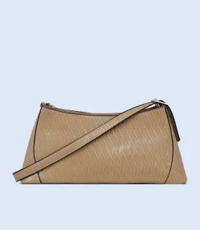 WB2405-BEIGE-Women Shoulder Bag