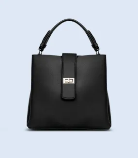 WB2787-BLACK-Women Shoulder Bag