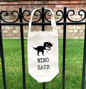 Winosaur Canvas Wine Bag | Bottle Bag